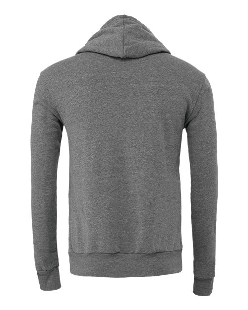 Bella+Canvas 3719 Unisex Sponge Fleece Pullover Hoodie - Deep Heather - back