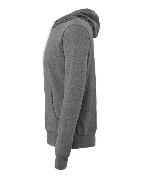 Bella+Canvas 3719 Unisex Sponge Fleece Pullover Hoodie - Deep Heather - side