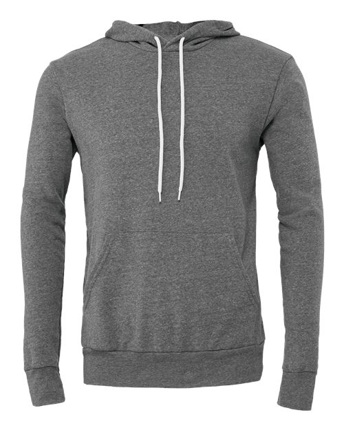 Bella+Canvas 3719 Unisex Sponge Fleece Pullover Hoodie - Deep Heather - front