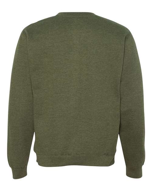 Independent Trading Co. SS3000 Midweight Crewneck Sweatshirt - Army Heather - back