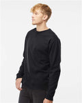 Independent Trading Co. SS3000 Midweight Crewneck Sweatshirt - Black - model side