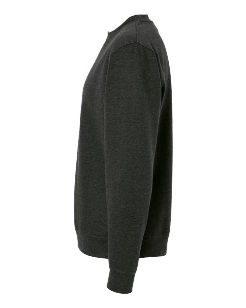 Independent Trading Co. SS3000 Midweight Crewneck Sweatshirt - Charcoal Heather - side