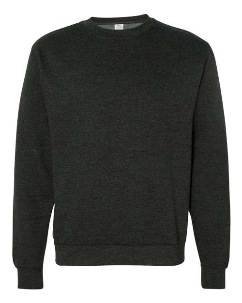 Independent Trading Co. SS3000 Midweight Crewneck Sweatshirt - Charcoal Heather - flat front
