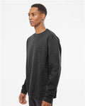 Independent Trading Co. SS3000 Midweight Crewneck Sweatshirt - Charcoal Heather - model side