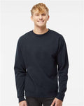 Independent Trading Co. SS3000 Midweight Crewneck Sweatshirt - Classic Navy - model front