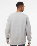 Independent Trading Co. SS3000 Midweight Crewneck Sweatshirt - Grey Heather - model back