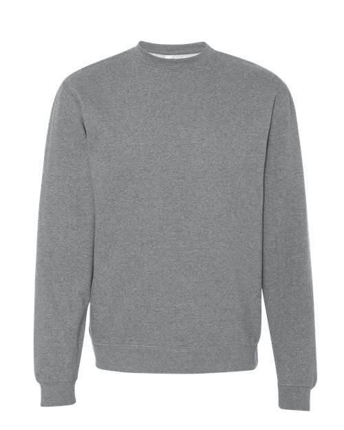 Independent Trading Co. SS3000 Midweight Crewneck Sweatshirt - Gunmetal Heather - flat front