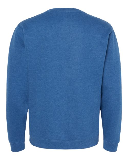 Independent Trading Co. SS3000 Midweight Crewneck Sweatshirt - Royal Heather - back