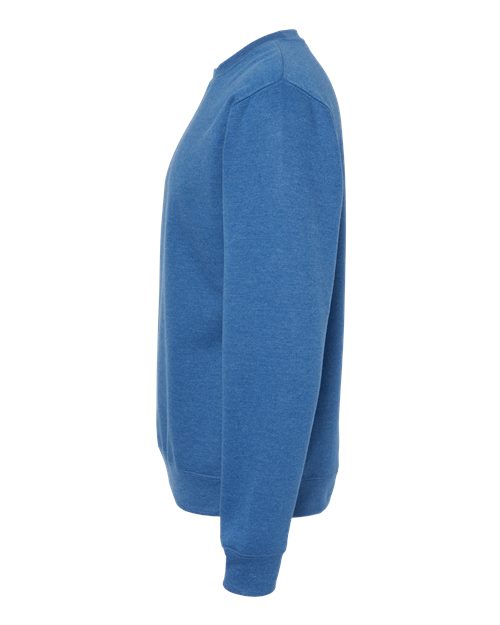 Independent Trading Co. SS3000 Midweight Crewneck Sweatshirt - Royal Heather - side