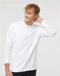 Independent Trading Co. SS3000 Midweight Crewneck Sweatshirt - White - model front