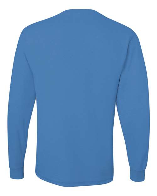 Jerzees 29LSR Unisex Dri-Power Long Sleeve 50/50 T-Shirt - Columbia Blue - back