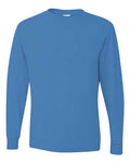 Jerzees 29LSR Unisex Dri-Power Long Sleeve 50/50 T-Shirt - Columbia Blue - front