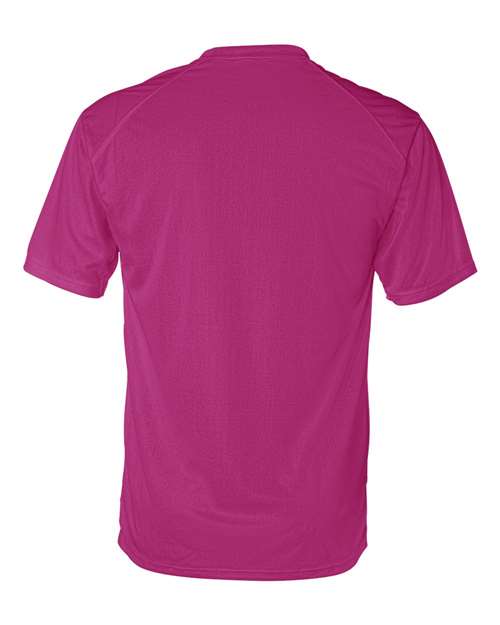 Badger 4120 Men's B-Core Sport Shoulders T-Shirt - Hot Pink - back