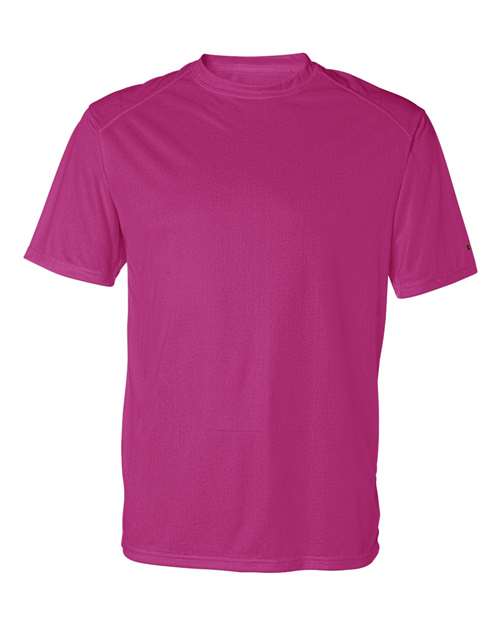 Badger 4120 Men's B-Core Sport Shoulders T-Shirt - Hot Pink - front