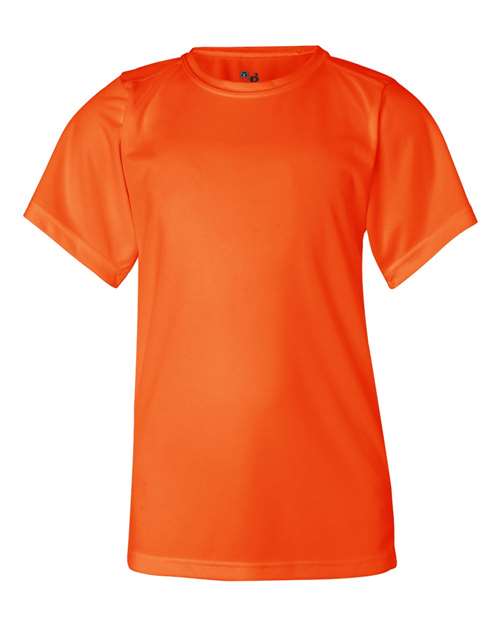 Badger 2120 Youth B-Core T-Shirt - Safety Orange - front