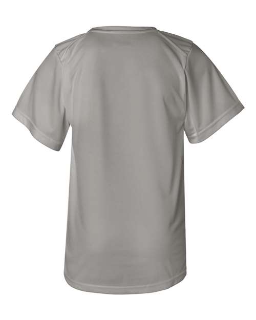 Badger 2120 Youth B-Core T-Shirt - Silver - back