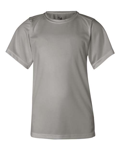 Badger 2120 Youth B-Core T-Shirt - Silver - front