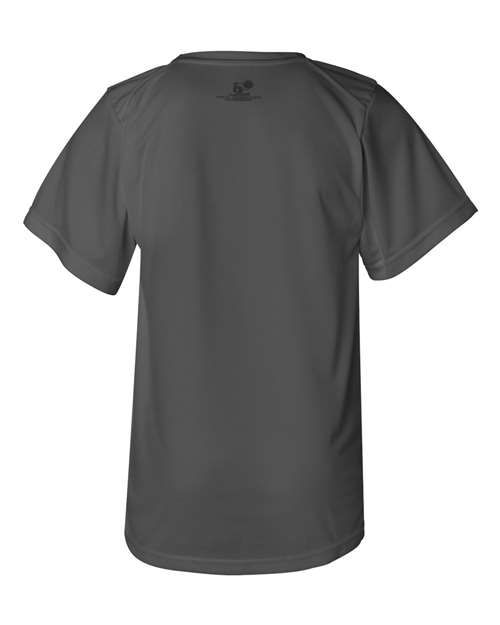 Badger 2120 Youth B-Core T-Shirt - Graphite - back