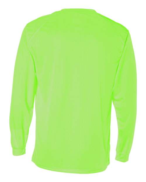 Badger 4104 Unisex B-Core Long Sleeve T-Shirt - Lime - back