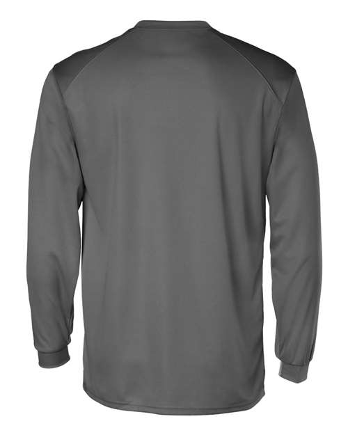 Badger 4104 Unisex B-Core Long Sleeve T-Shirt - Graphite - back