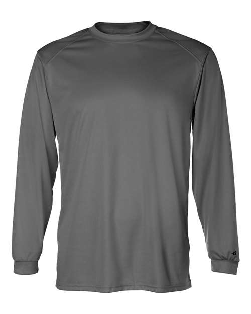 Badger 4104 Unisex B-Core Long Sleeve T-Shirt - Graphite - front