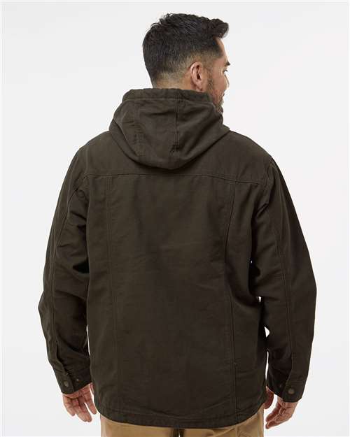 DRI DUCK 5090 Men's Laredo Boulder Cloth Canvas Jacket with Thermal Lining - Tobacco - model back