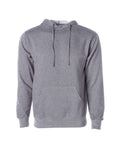 Independent Trading Co. SS4500 Midweight Hooded Sweatshirt - Gunmetal Heather - flat front