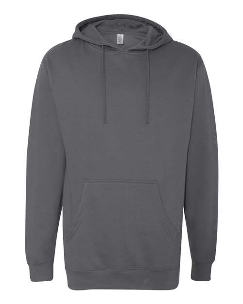 Independent Trading Co. SS4500 Midweight Hooded Sweatshirt - Charcoal - flat front