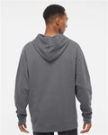 Independent Trading Co. SS4500 Midweight Hooded Sweatshirt - Charcoal - model back