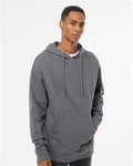 Independent Trading Co. SS4500 Midweight Hooded Sweatshirt - Charcoal - model front