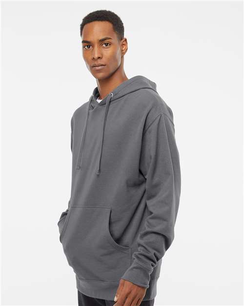 Independent Trading Co. SS4500 Midweight Hooded Sweatshirt - Charcoal - model side