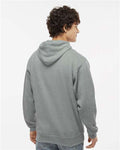 J. America 8815 Men's Tailgate Hooded Sweatshirt - Oxford - model back