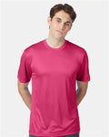 Hanes 4820 Unisex Cool DRI Performance T-Shirt - Wow Pink - model front