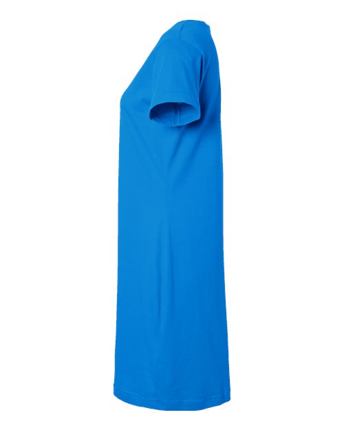 LAT 3522 Women's Fine Jersey V-Neck Coverup - Cobalt - side
