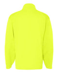Badger 1480 Men's Performance Quarter-Zip Pullover - Safety Yellow - back