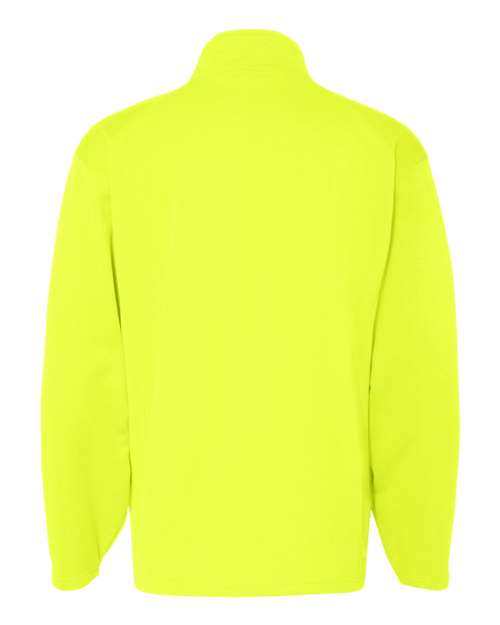 Badger 1480 Men's Performance Quarter-Zip Pullover - Safety Yellow - back