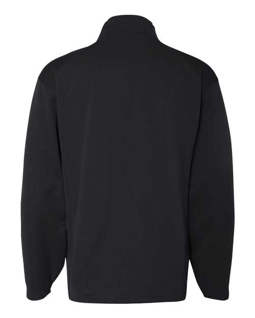 Badger 1480 Men's Performance Quarter-Zip Pullover - Black - back