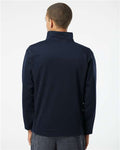 Badger 1480 Men's Performance Quarter-Zip Pullover - Navy - model back