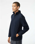 Badger 1480 Men's Performance Quarter-Zip Pullover - Navy - model side