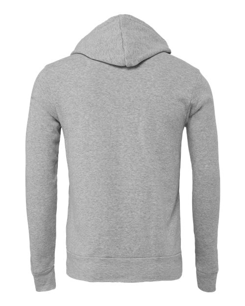 Bella+Canvas 3719 Unisex Sponge Fleece Pullover Hoodie - Athletic Heather - back
