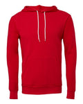 Bella+Canvas 3719 Unisex Sponge Fleece Pullover Hoodie - Red - front