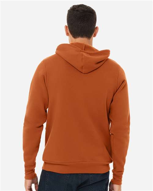 Bella+Canvas 3719 Unisex Sponge Fleece Pullover Hoodie - Autumn - model back
