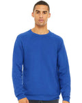 BELLA + CANVAS 3901 Unisex Sponge Fleece Raglan Crewneck Sweatshirt - True Royal - model front