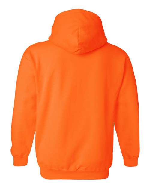 Gildan 18500 Heavy Blend Hooded Sweatshirt - Safety Orange - back