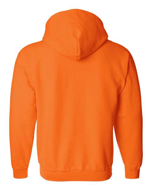Gildan 18600 Heavy Blend Full-Zip Hooded Sweatshirt - Safety Orange - back
