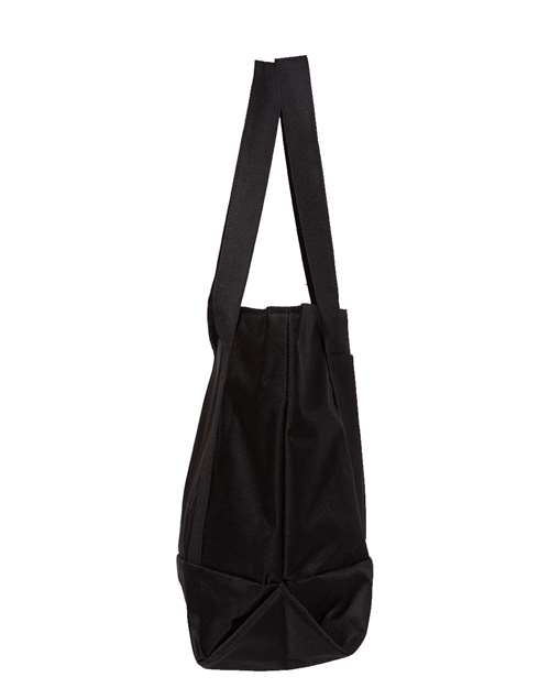 Liberty Bags 7006 Bay View Giant Zippered Tote - Black/ Black - side