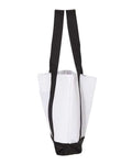 Liberty Bags 7006 Bay View Giant Zippered Tote - White/ Black - side