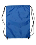 Liberty Bags 8888 Zippered Drawstring Backpack - Royal - back