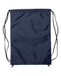 Liberty Bags 8888 Zippered Drawstring Backpack - Navy - back