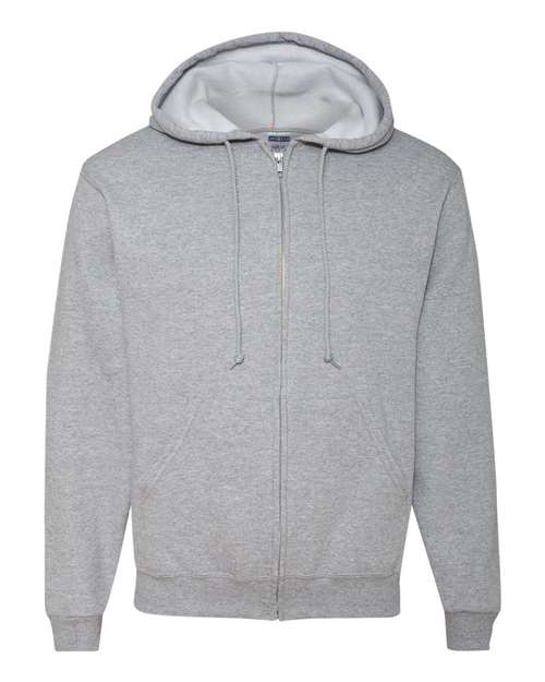 Jerzees 993MR Unisex NuBlend Full-Zip Hooded Sweatshirt - Athletic Heather - front